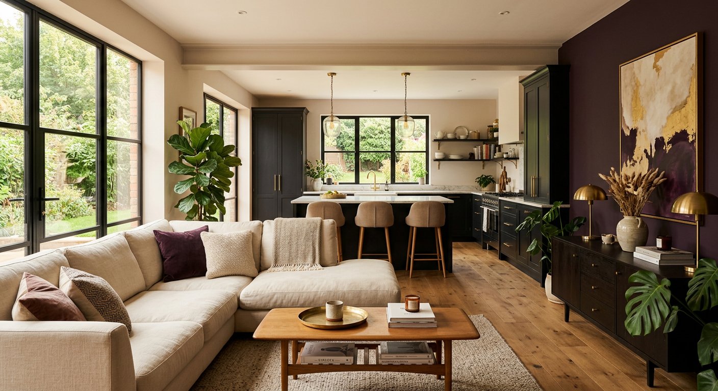 Beautifully renovated home interior with modern finishes and a welcoming atmosphere